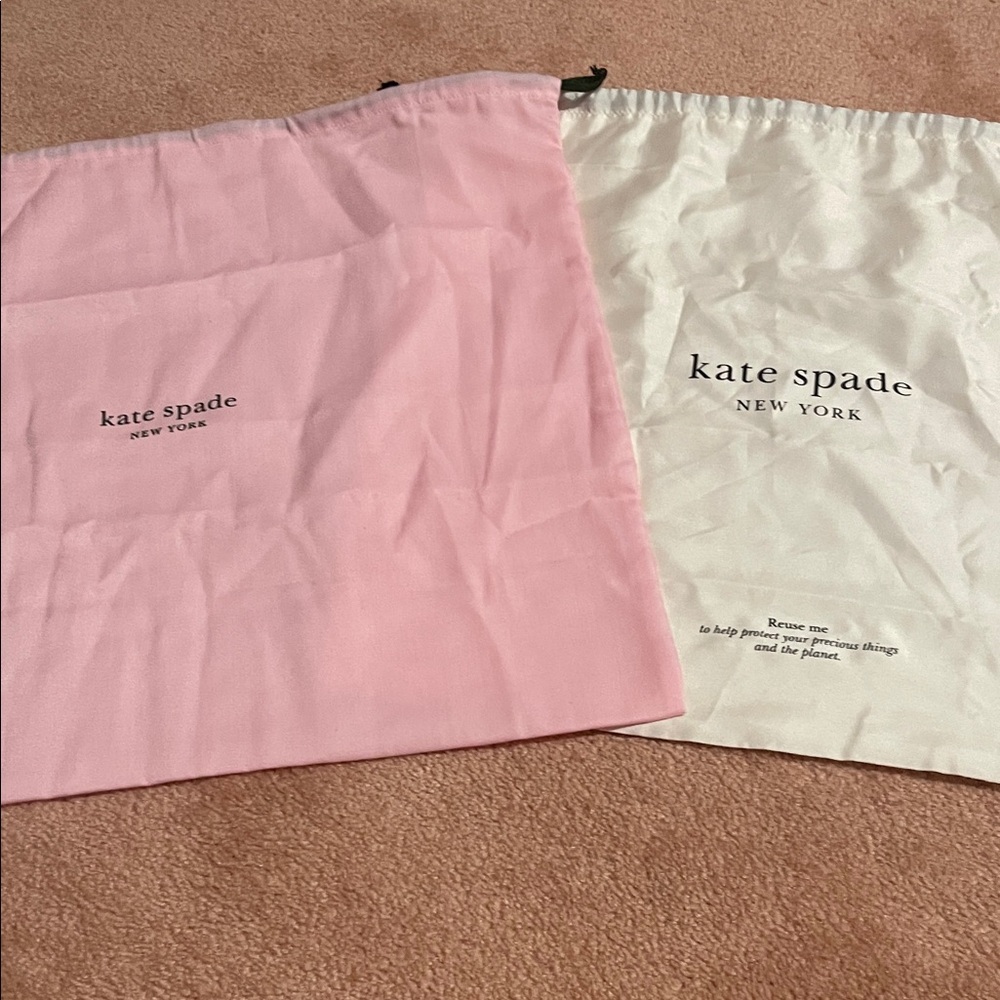 Kate Spade NEW Pink and Cream Dust Bags